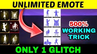 HOW TO GET FREE EMOTES GLITCH IN FREE FIRE MAX 2023