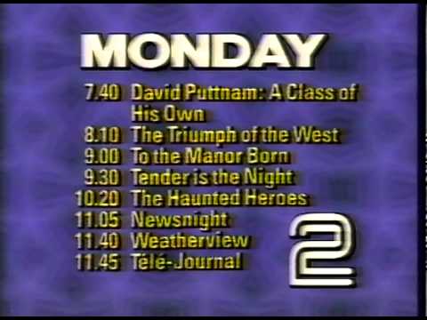 BBC2 Closedown 1985