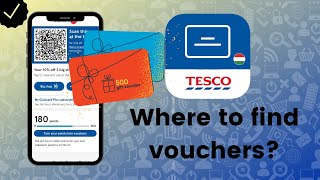 Where to find vouchers in Clubcard Tesco?