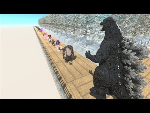 HEISEI GODZILLA COCONUT DEATH RUN - Animal Revolt Battle Simulator