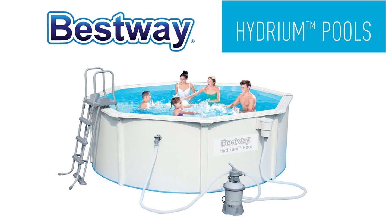 Watch video Bestway Round Hydrium™ Steel Wall Pools Setup Video Now Bestway Round Hydrium™ Steel Wall Pools Setup Video