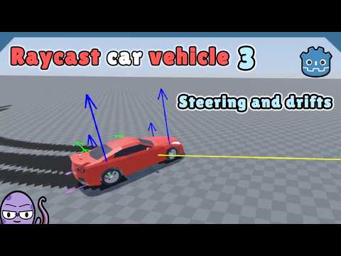 Custom Raycast Vehicle Physics in Godot #3 | Steering and Drifts