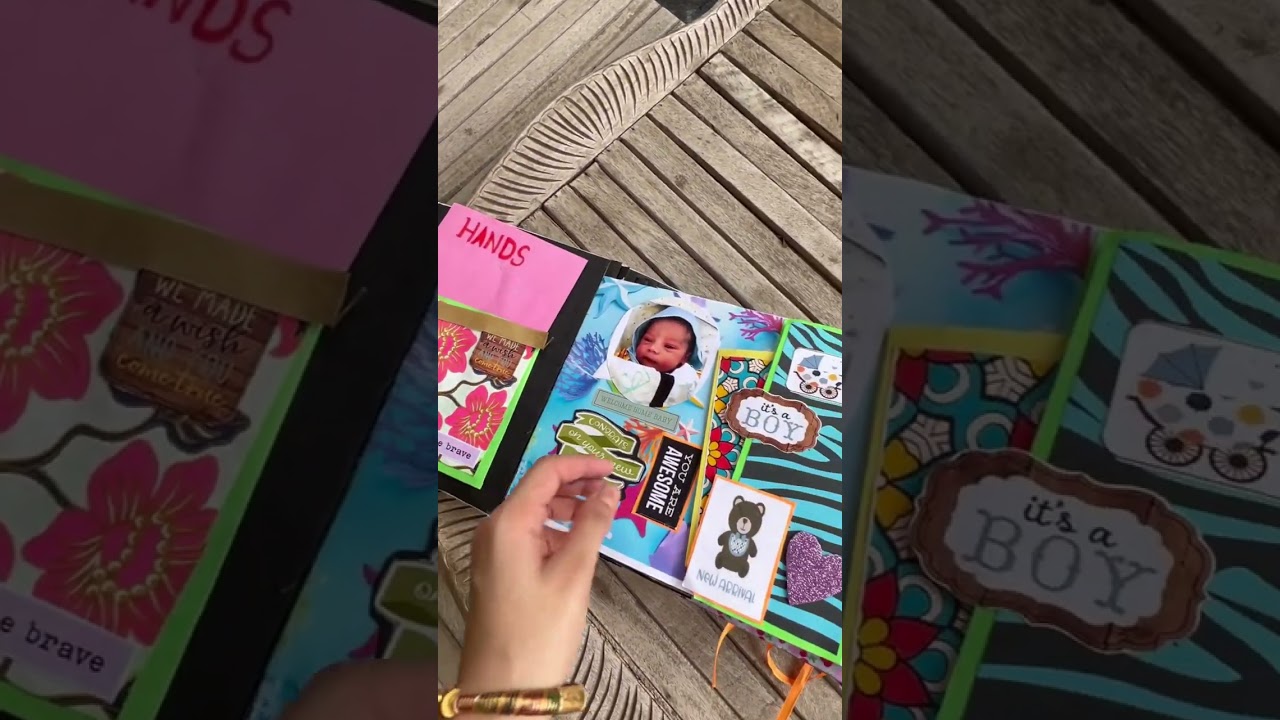 #kids #scrapbook #scrapbooking #trending #viral #viralvideo #books #baby #babybook