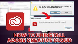 How to uninstall Adobe Creative Cloud For Free || Adobe Creative Cloud Tutorial