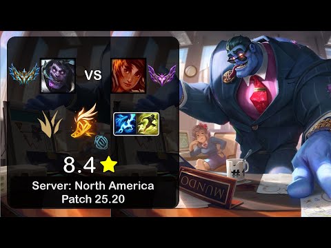 Dr. Mundo Jungle vs Taliyah - NA Challenger - Patch 25.20