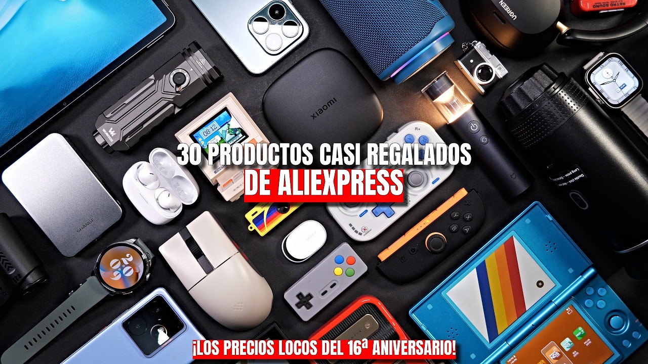 30 productos casi regalados de ALIEXPRESS en su 16º Aniversario 💥 ¡Los precios locos!