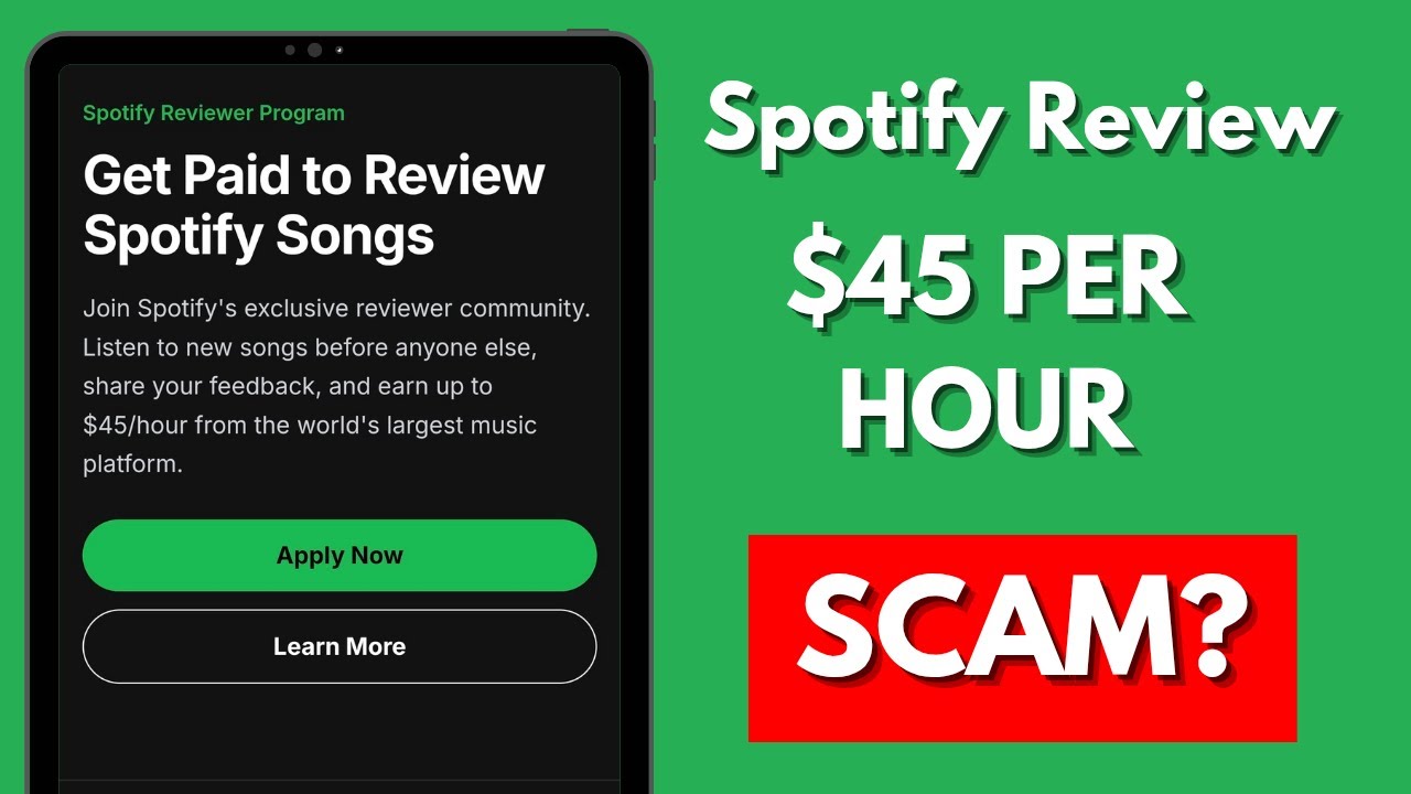 SpotifyReview.com Review - Spotify Song Reviewer Job Legit Or Scam?