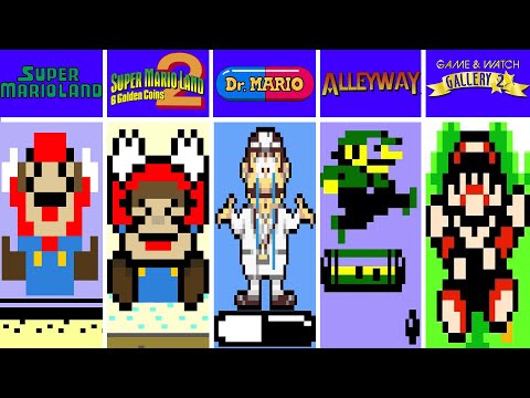 Evolution of Super Mario Games Dying Game Over Screens in Nintendo GameBoy- Virtual Boy (1989-1998)