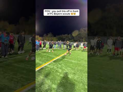 POV : you pull this off in front of FC Bayern scouts 🤯🔥 #1V1 #football #bundesliga #bayern #scouts