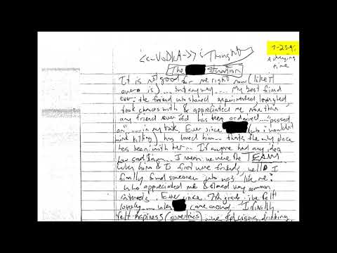 Cva Dylan Klebold S Journal 1997