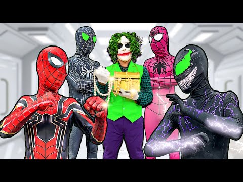 TEAM SPIDER-MAN vs ALIEN SUPERHERO ( SUPER HERO Battle In Real Life ) - Bunny Life