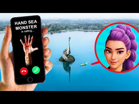 MY DRONE FILMED HAND SEA MONSTER EATS KPOP DEMON HUNTERS RUMI IN REAL LIFE!!