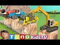 Construction Vehicles Assembly Show Trucks Animation Excavator Cement Truck Bulldozer Etc