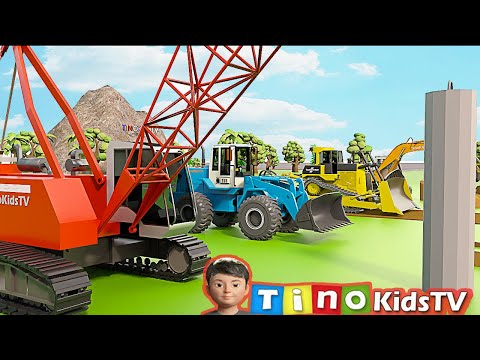 Construction Vehicles Assembly Show - Trucks for Kids | Excavator, Cement Truck, Bulldozer etc.