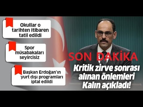 Son dakika… OKULLAR TATİL EDİLDİ! Corona virüsü zirvesi sonrası flaş kararlar