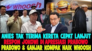ANIES IS ANGRY..!! PRABOWO AND GANJAR AGREE TO TAKE THE HIGH-SPEED TRAIN 😂 JOKOWI IS STILL THE BEST