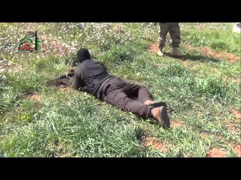 تدريبات عسكرية تجريها كتيبة المقداد بن عمرو التابعة لكتائب الصحابة في الغوطة الغربية في ريف دمشق