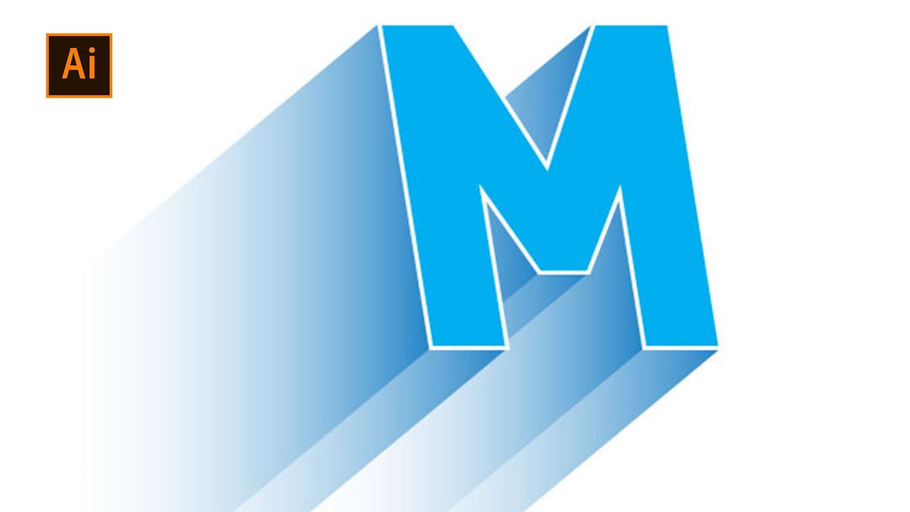 3D Smooth Gradient Text Effect Tutorial