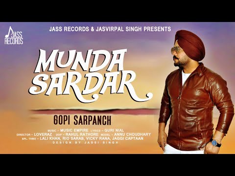Munda Sardar | ( Full HD) | Gopi Sarpanch | Punjabi Songs