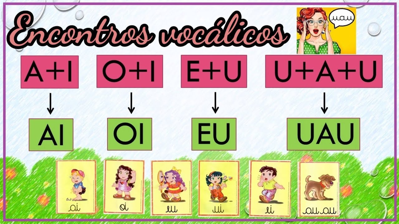 Encontros vocálicos - Alfabetização