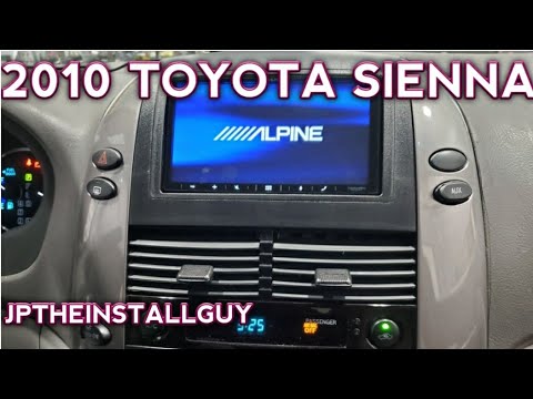 2010 Toyota Sienna radio removal replacement and install