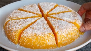 Only 3 ingredients dessert with Orange, No Baking, No Gelatine, No Flour