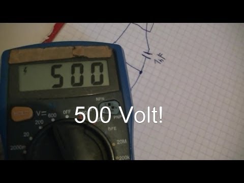 400 bis 500 Volt mit ganz wenig Strom erzeugen für Geigerzählrohr erster Versuch - eflose #233