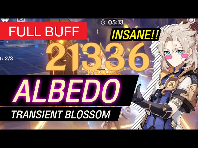 ALBEDO with GEO buff : INSANE 21k Transient Blossom !!! | วิดีโอครีเอเต ...