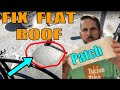 How to fix & repair flat roof bubbles, tears, rips, & cracks