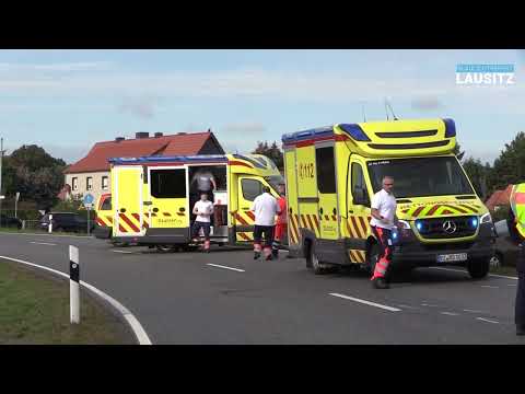 Gemeinde Lohsa: Mehrere Verletzte bei schweren Verkehrsunfall