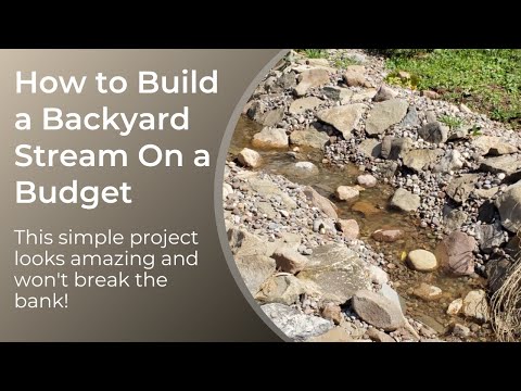 How to build a backyard stream
