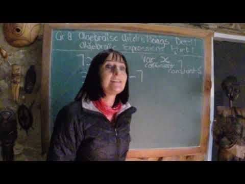 Gr 8 Algebraïse uitdrukkings Deel 2 / Algebraïc Expressions Part 2