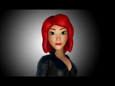 Black Widow zbrush timelapse