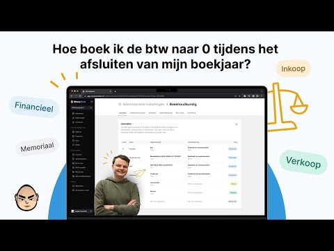 Hoe boek ik de btw naar 0 tijdens het afsluiten van mijn boekjaar?