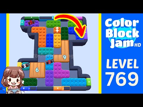 Color Block Jam Level 796 (769) Solution Walkthrough