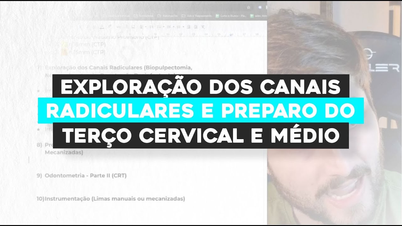 Exploração dos canais radiculares e preparo do terço cervical e médio