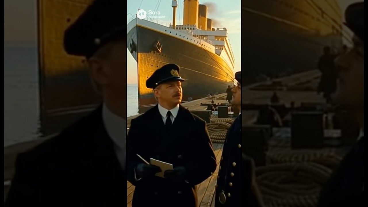 What People Said Before the Titanic Set Sail 👀🚢 #Titanic #Unsinkable #Sora2
