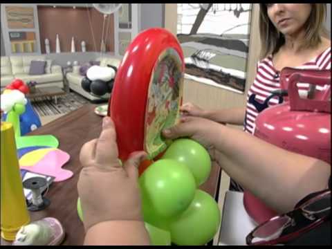 Mulher.com 17/08/2012 - Decoração com balões