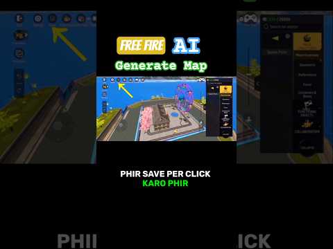 free fire ai generate craftland map #freefiremax #freefireindiacraftland #craftland2025 #shorts