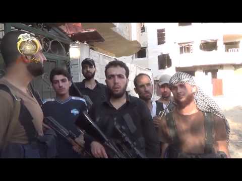 بيان إعلان السيطرة على الابنية المحيطة بحاجز عارفة في حي جوبر الدمشقي من قبل ألوية الحبيب المصطفى