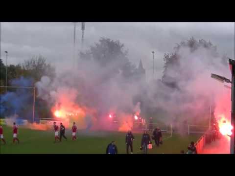 Opkomst tijdens de derby tussen Oostkapelle - Serooskerke