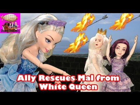 Ally Rescues Mal from White Queen - Part 26 - Descendants in Wonderland Disney