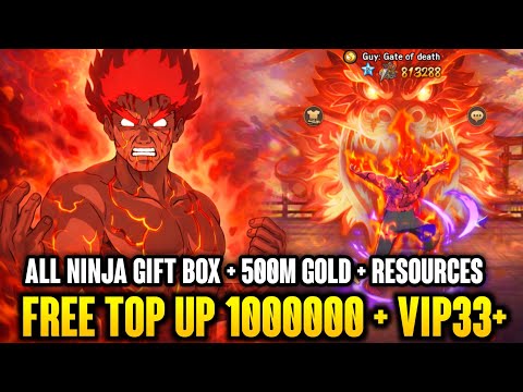 BIG UPDATE TEMPLE OF SHADOW SAGA - FREE TOP UP 1.M , ALL NINJA GIFT BOX , RESOURCES