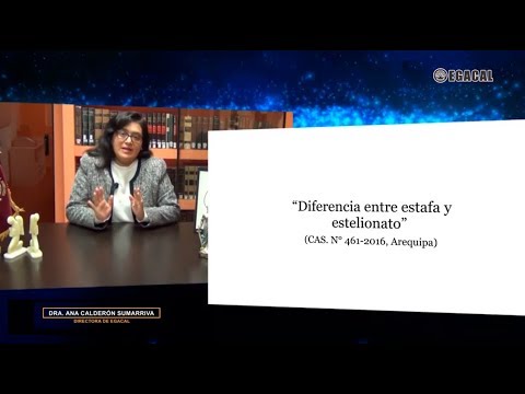DIFERENCIA ENTRE ESTAFA Y ESTELIONATO - Luces Cámara Derecho 113 - EGACAL