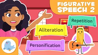 FIGURATIVE SPEECH for Kids 🧾 Personification, Alliteration and Repetition ✏️ ✍️ Episode 2