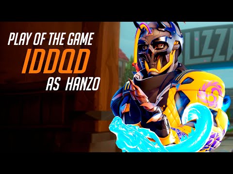 IDDQD TOP 500 HANZO AND SOJOURN GAMEPLAY - POTG! OVERWATCH 2 TOP 500 SEASON 4
