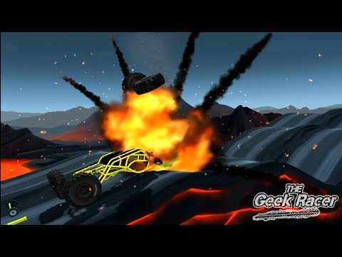 MMX HILL CLIMB: VOLCANO - Racing FAILS and WINS with BUGGY - Truck and Car racing game