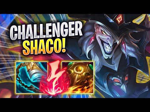 KOREAN CHALLENGER TRIES SHACO WITH NEW BUFFS! - Korean Challenger Plays Shaco JUNGLE vs Kindred!