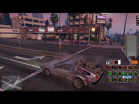 All BTTF DeLorean's Showcase Gta 5 Mod