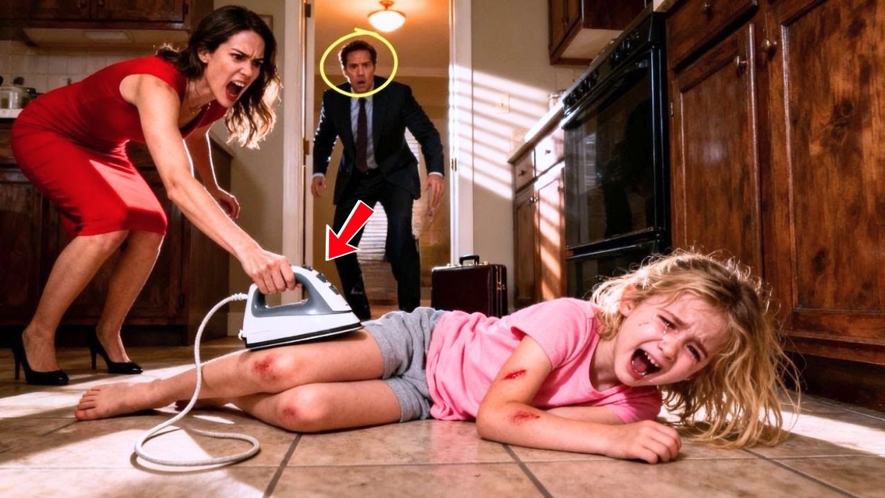 “Little Girl’s Cry Echoed Through the Hall — Until Her CEO Father Saw What the Stepmom Hid.